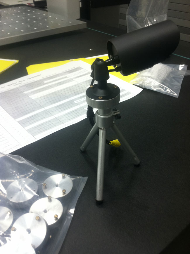 Our technicians developed this custom tripod for infra-red cameras