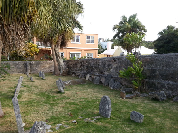 Cemetery behind St. Peters Church, St. Georges, Bermuda. This is where the upper crust was buried.